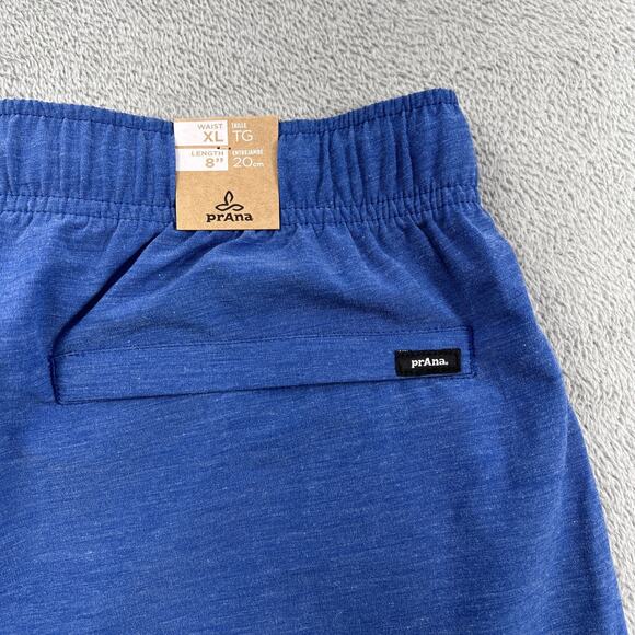NEW Prana L Mens 8" Metric E-Waist Board Shorts‎ Blue Swim UPF50+ - Picture 13 of 13